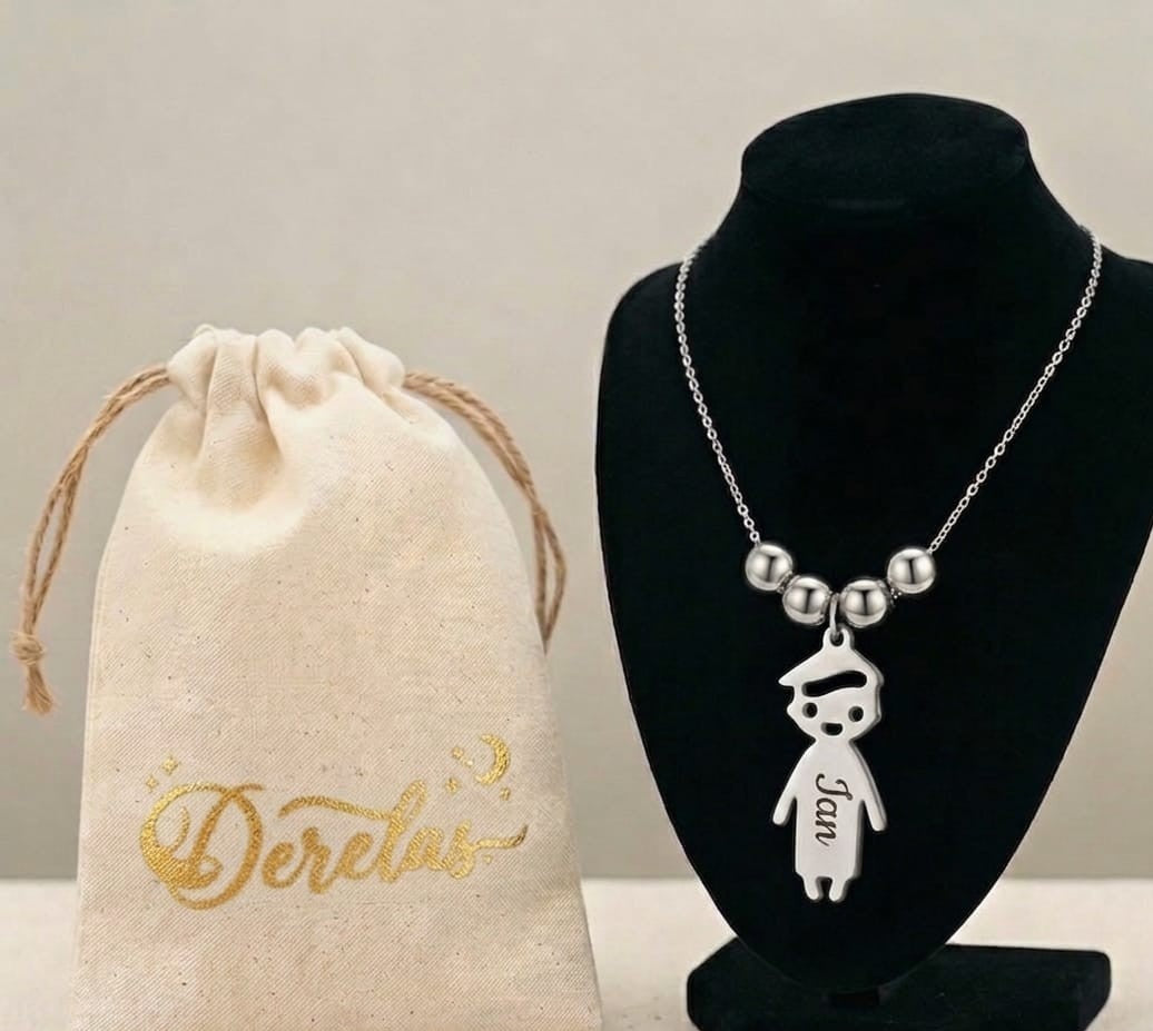 Collar con Colgantes Niño Niña Personalizado