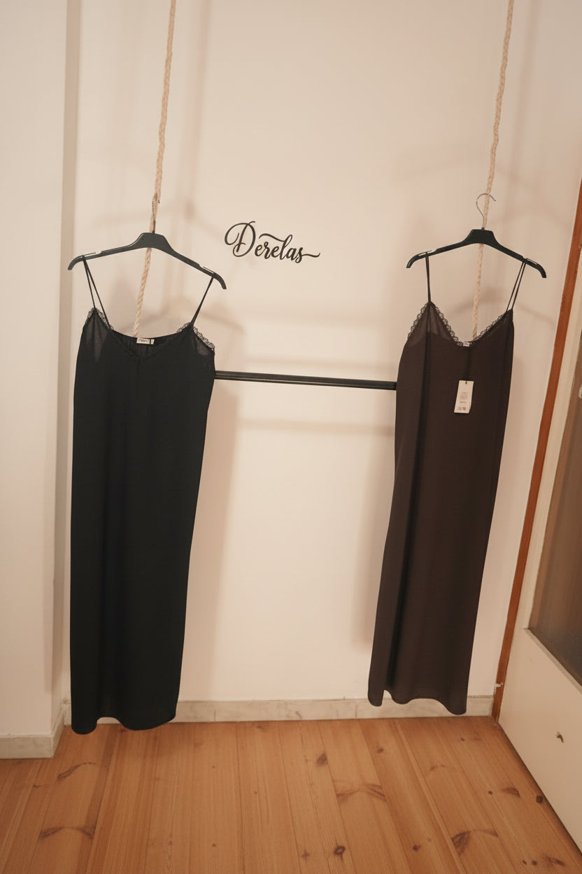 Vestido Liso con abertura Rebecca