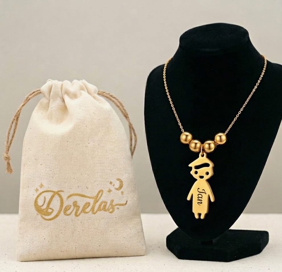 Collar con Colgantes Niño Niña Personalizado