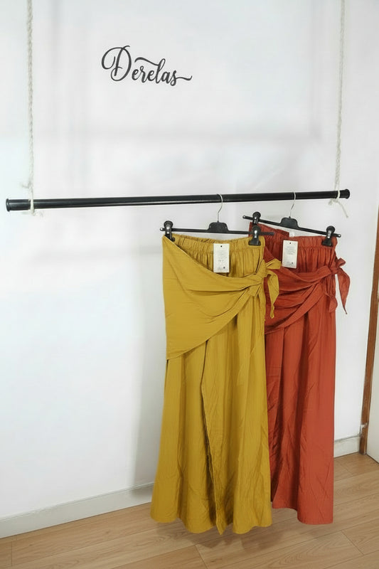 Pantalón pareo con lazo Reyna